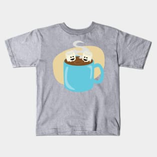 Happy Marshmallow Hot Cocoa Kids T-Shirt